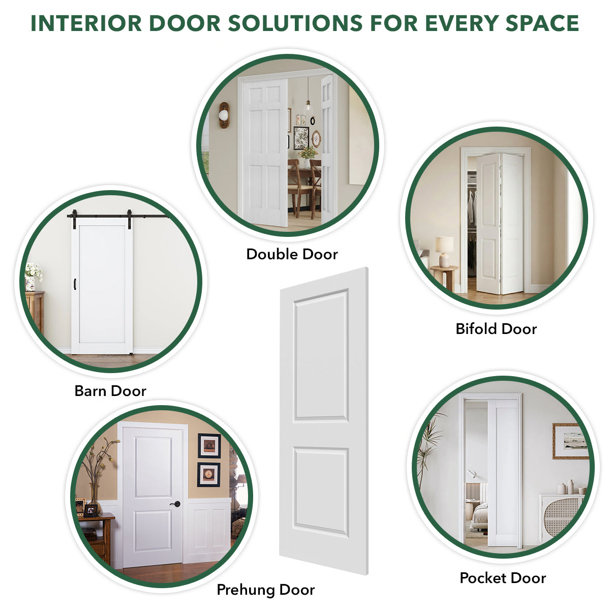 UWG 2-Panel Primed Interior Shaker Door
