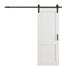 White Primed MDF Solid core Single Barn Door (Hardware Included)