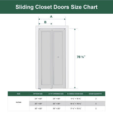2 Panel Hollow Core White Molded Interior Folding Door For Closet With Lock Handle And Hardware Kits