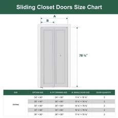 2 Panel Hollow Core White Molded Interior Folding Door For Closet With Lock Handle And Hardware Kits