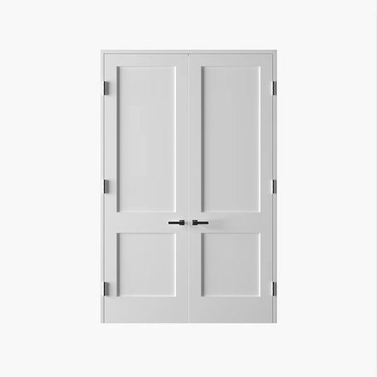 White Primed Double Doors